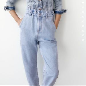 Zara Baggy Paperbag Jeans